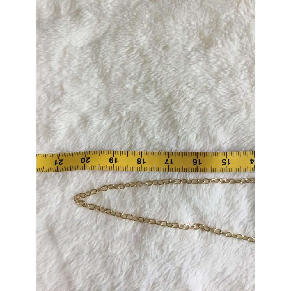 White Faux Snake Leather Metal Rings Gold Chain Crossbody Bag - Picture 15 of 16
